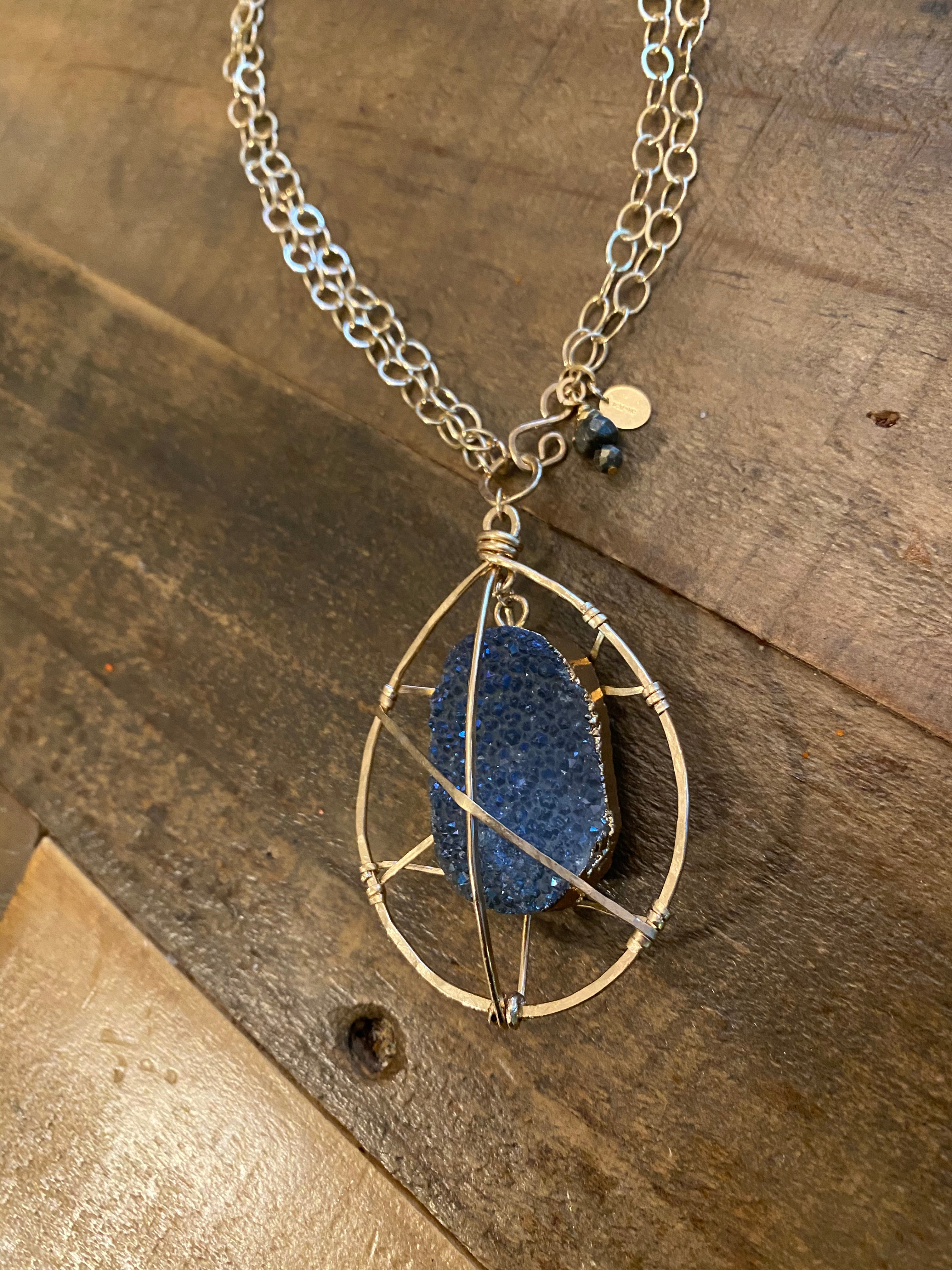 The Original 'Caged Druzy' Necklace