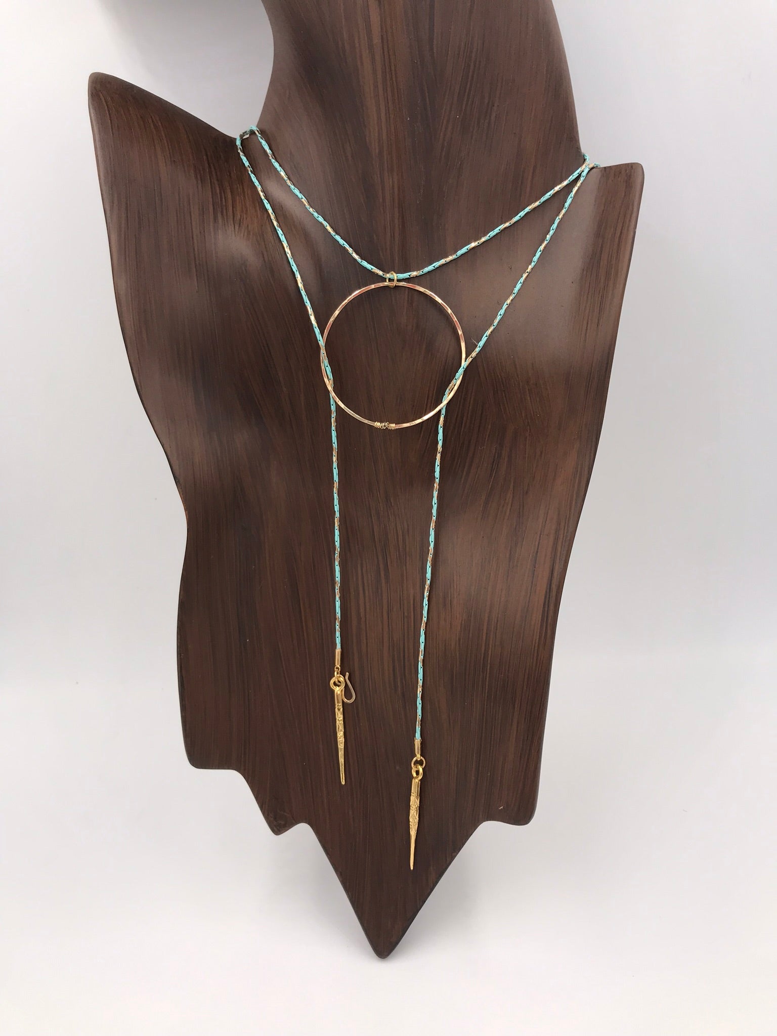 Steel & Spiked Loop Lariat