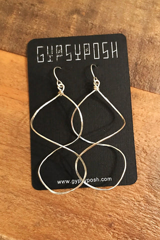 Violet Moon Pendulum Hoops