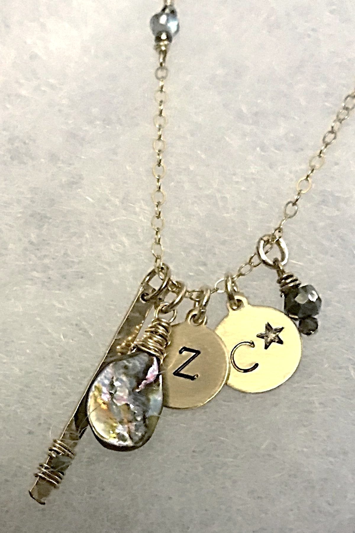 Delicate Disc Charmed Necklace (Customized)