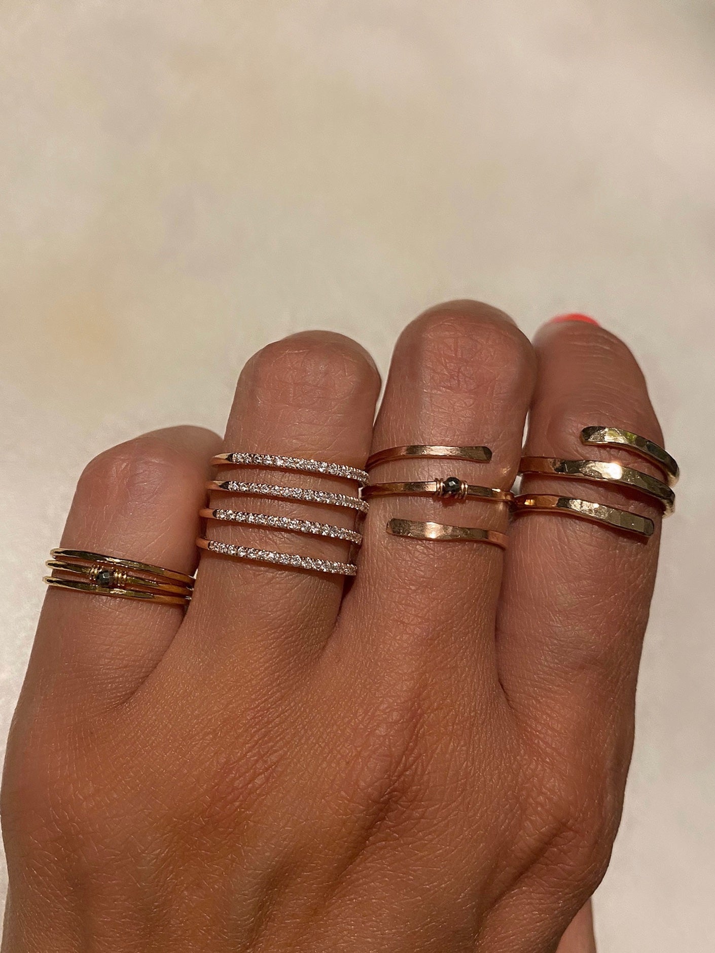 14K Gold Filled Stack Rings