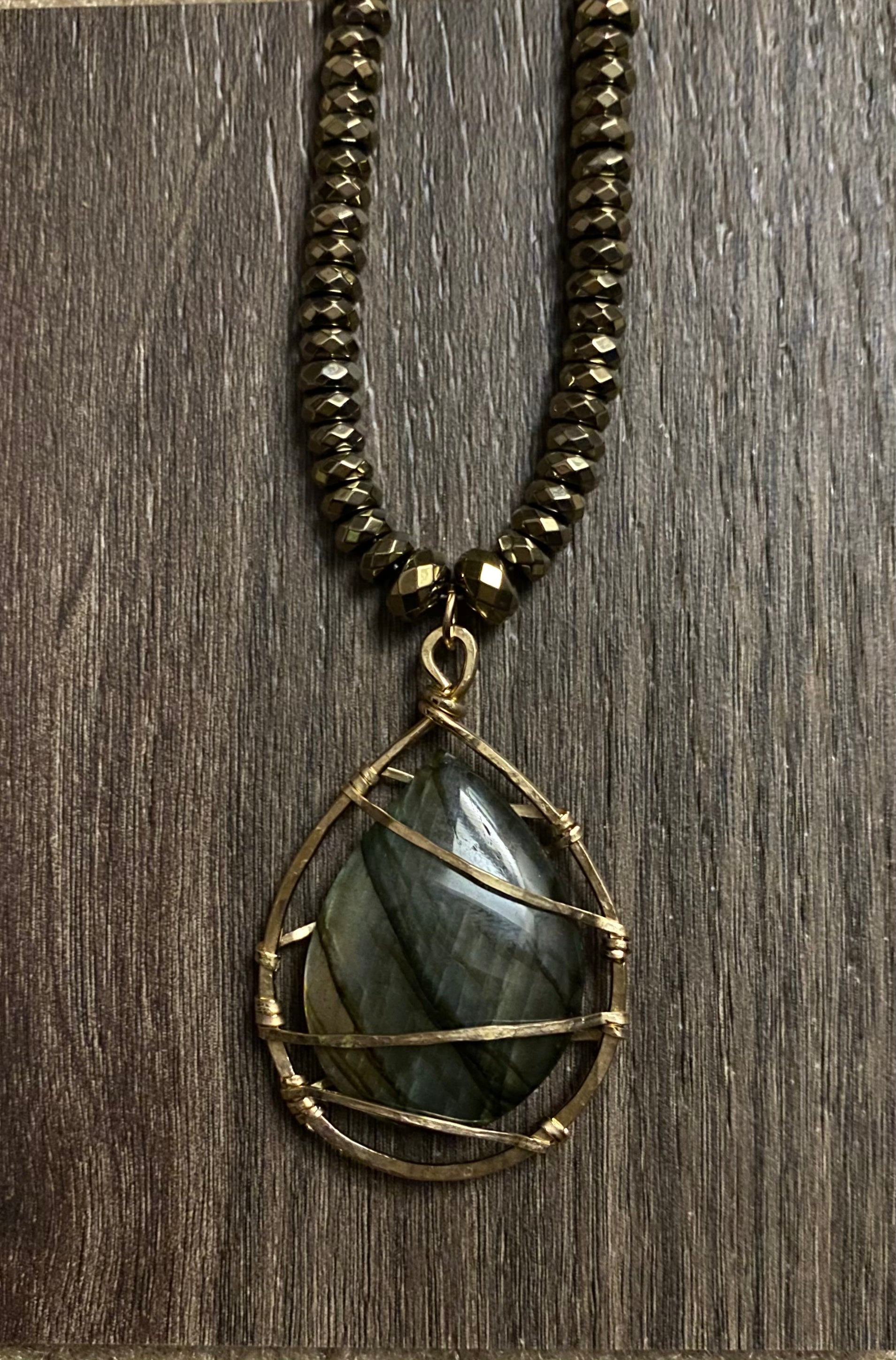 Convertible Lab N’ Moonstone Necklace