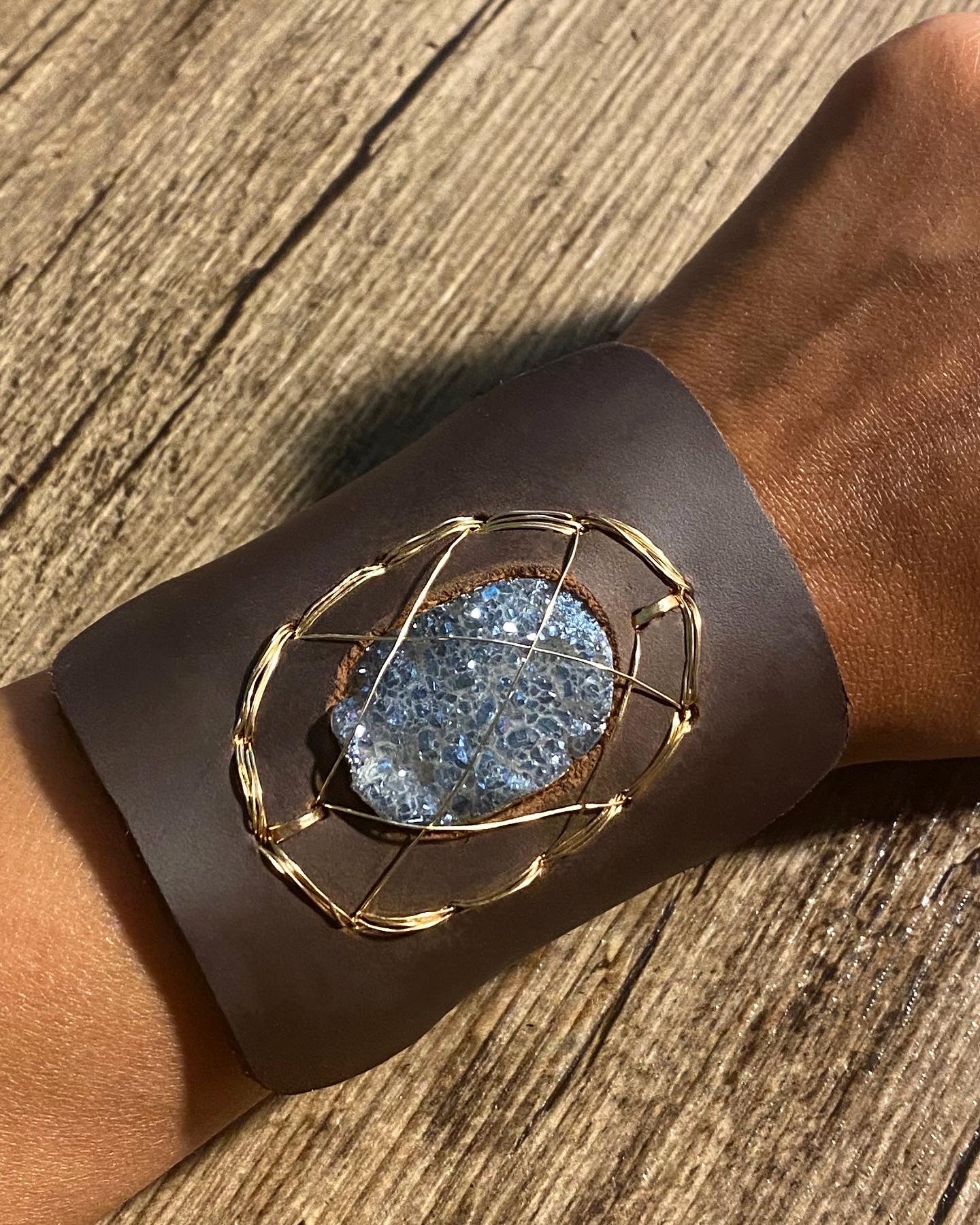 Caged Druzy Cuff