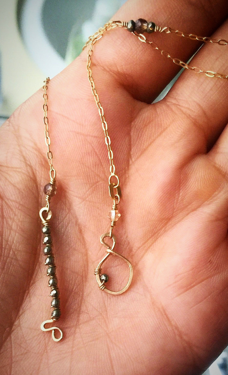Key-Hole Lariat Necklace