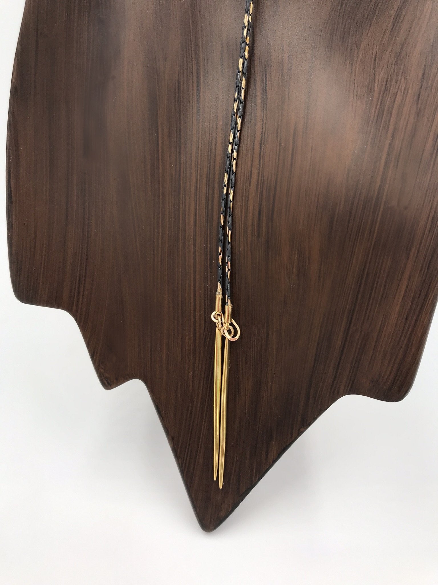 Steel & Spiked Loop Lariat