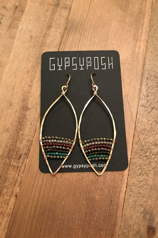 Violet Moon Pendulum Hoops