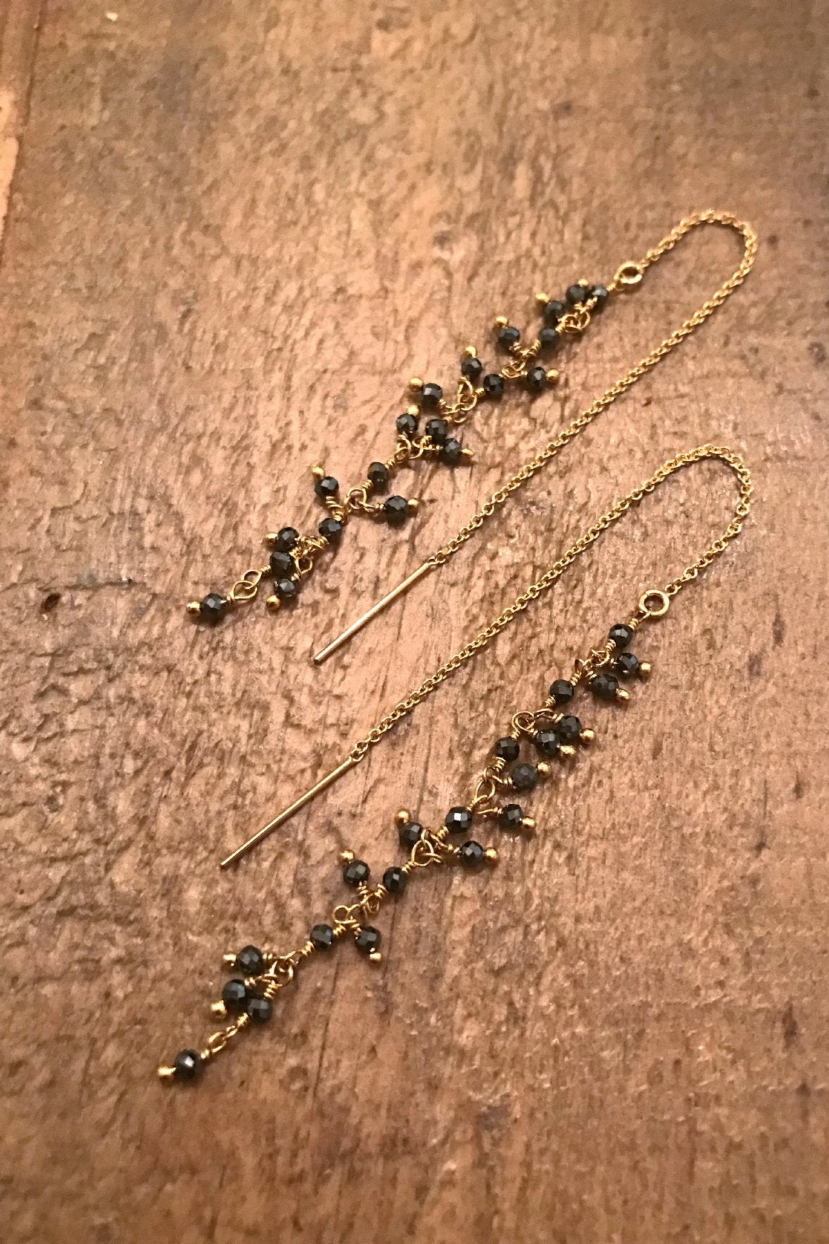Hematite Cluster Trellis Threads
