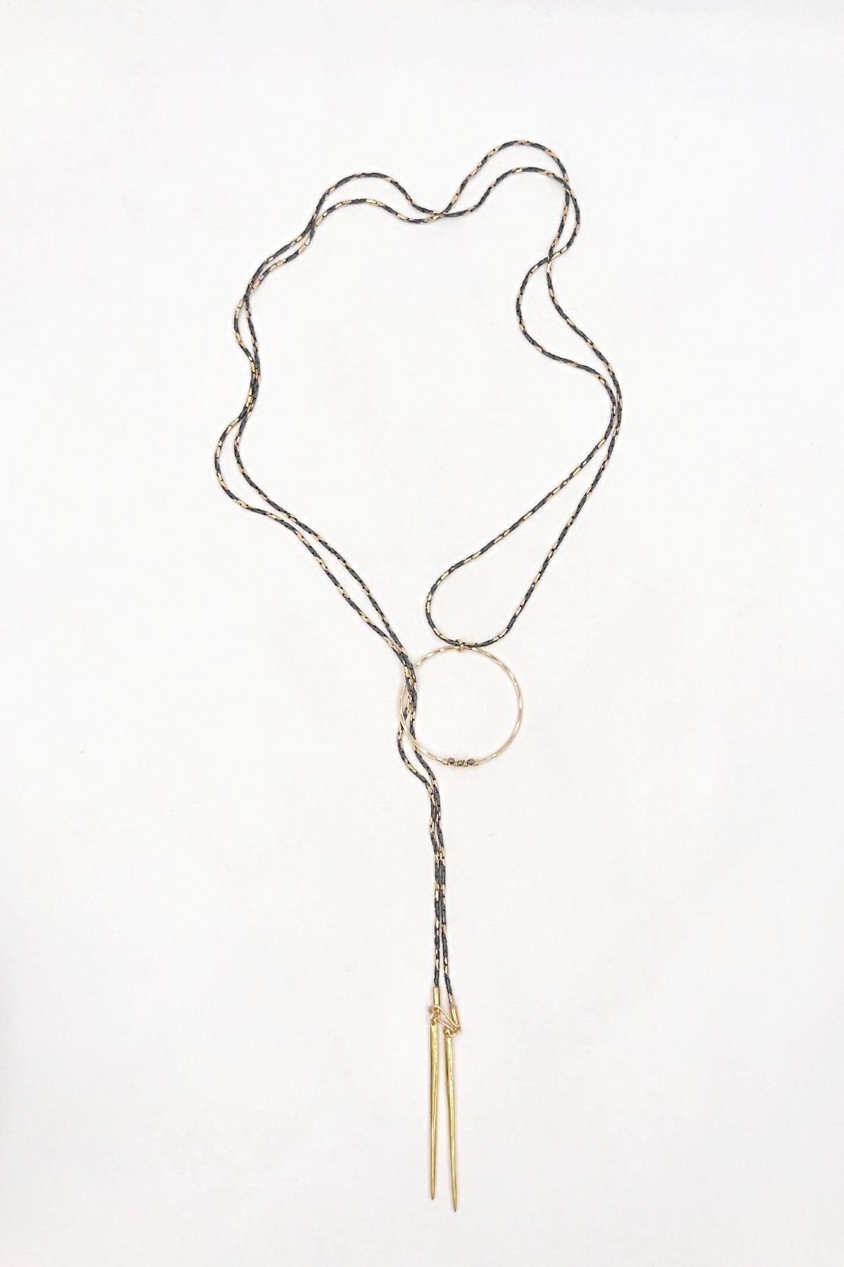 Steel & Spiked Loop Lariat