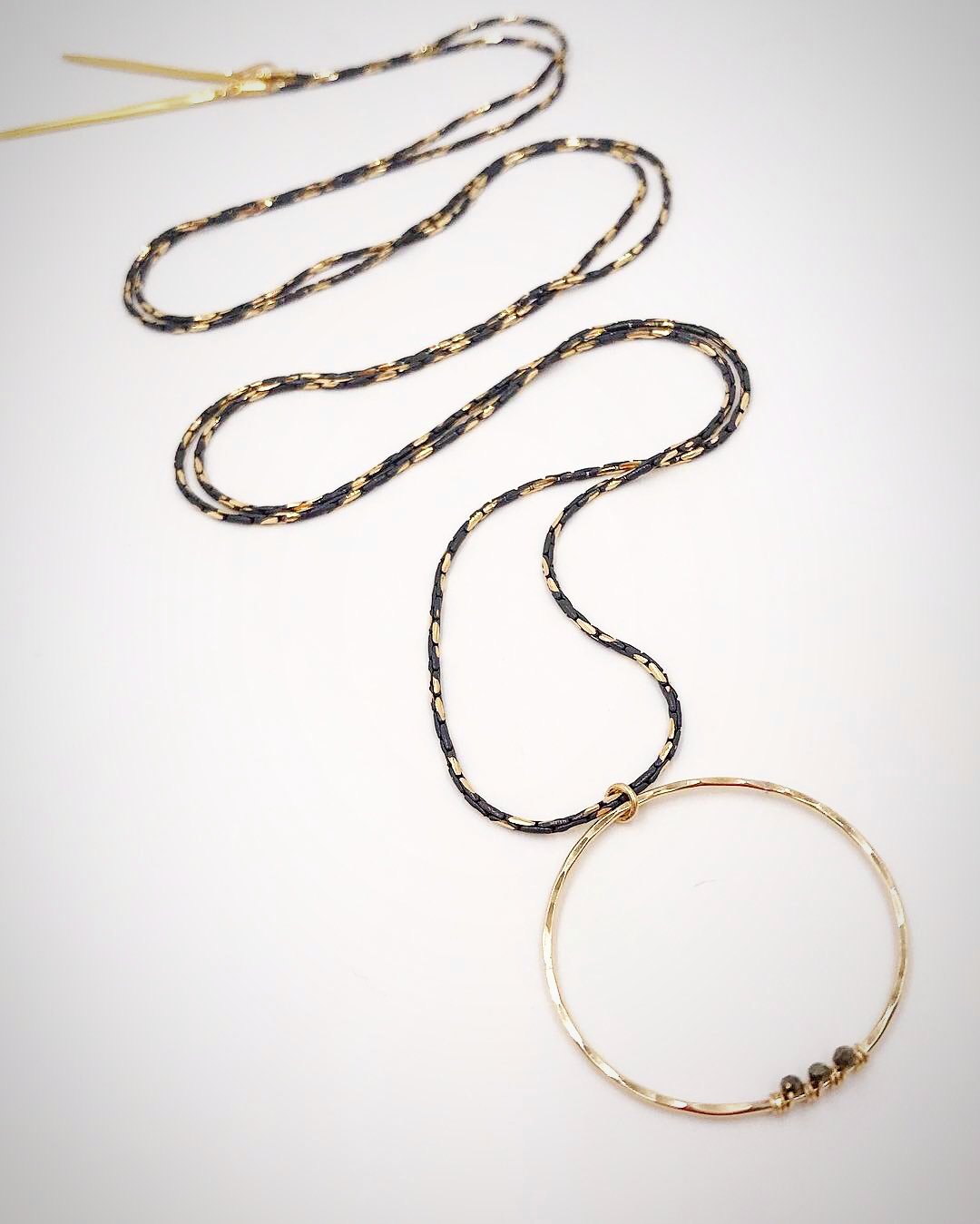 Steel & Spiked Loop Lariat