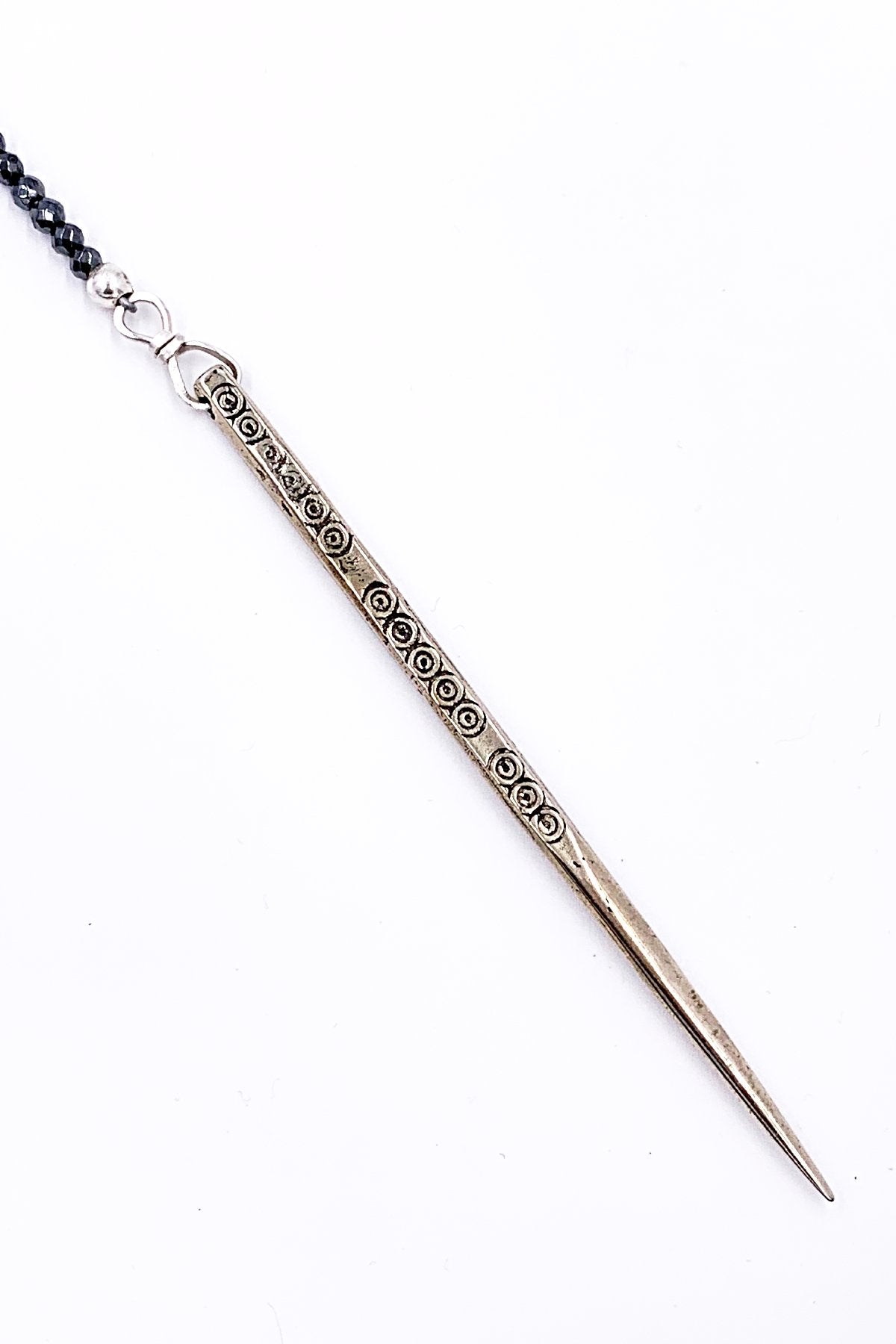 Silver Titanium Spike Lariat