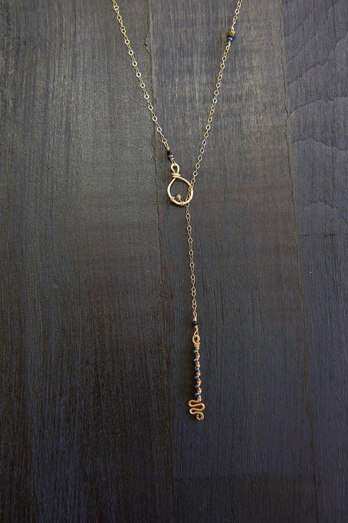 Key-Hole Lariat Necklace