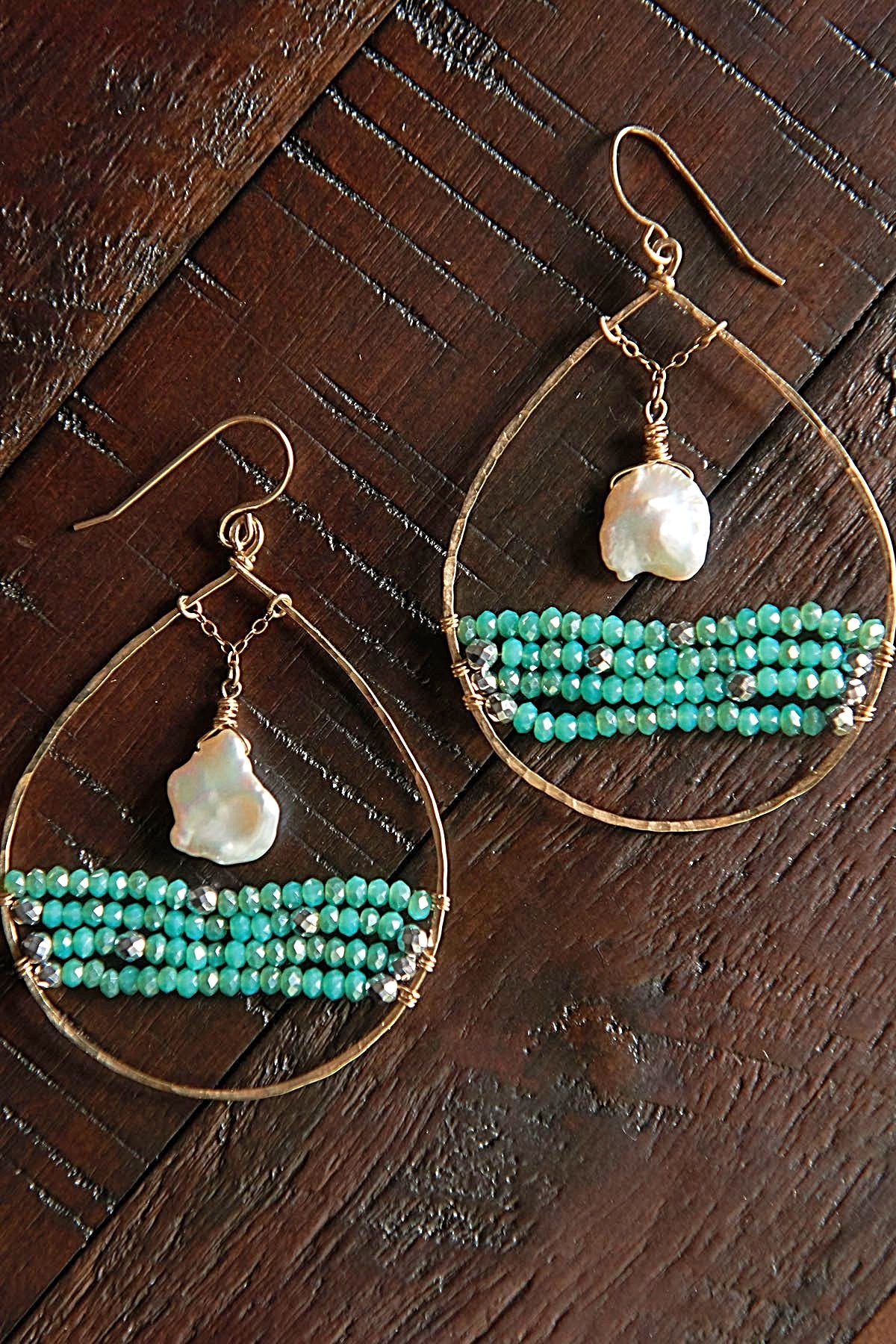 Moons Over My Ocean Hoops