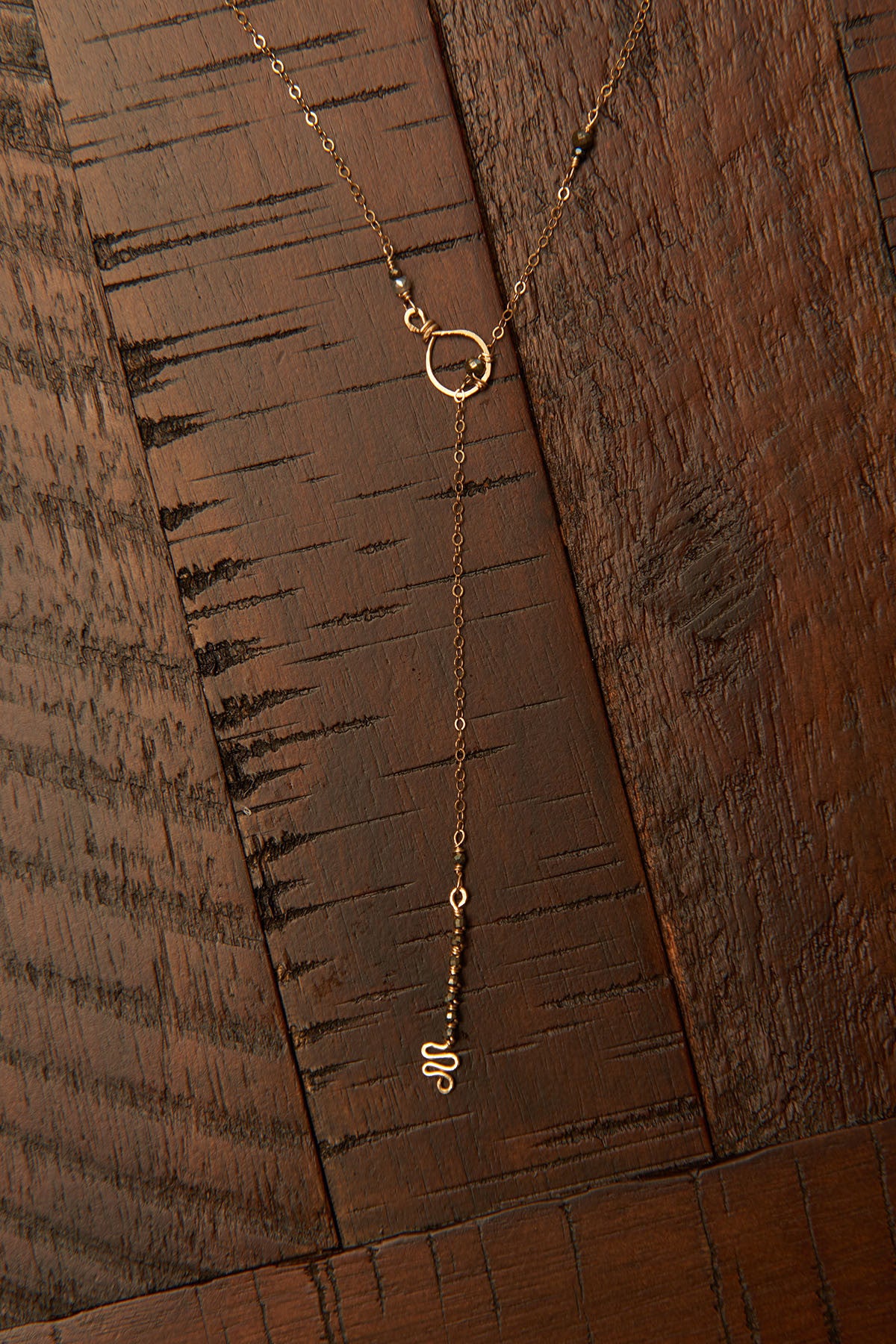 Key-Hole Lariat Necklace