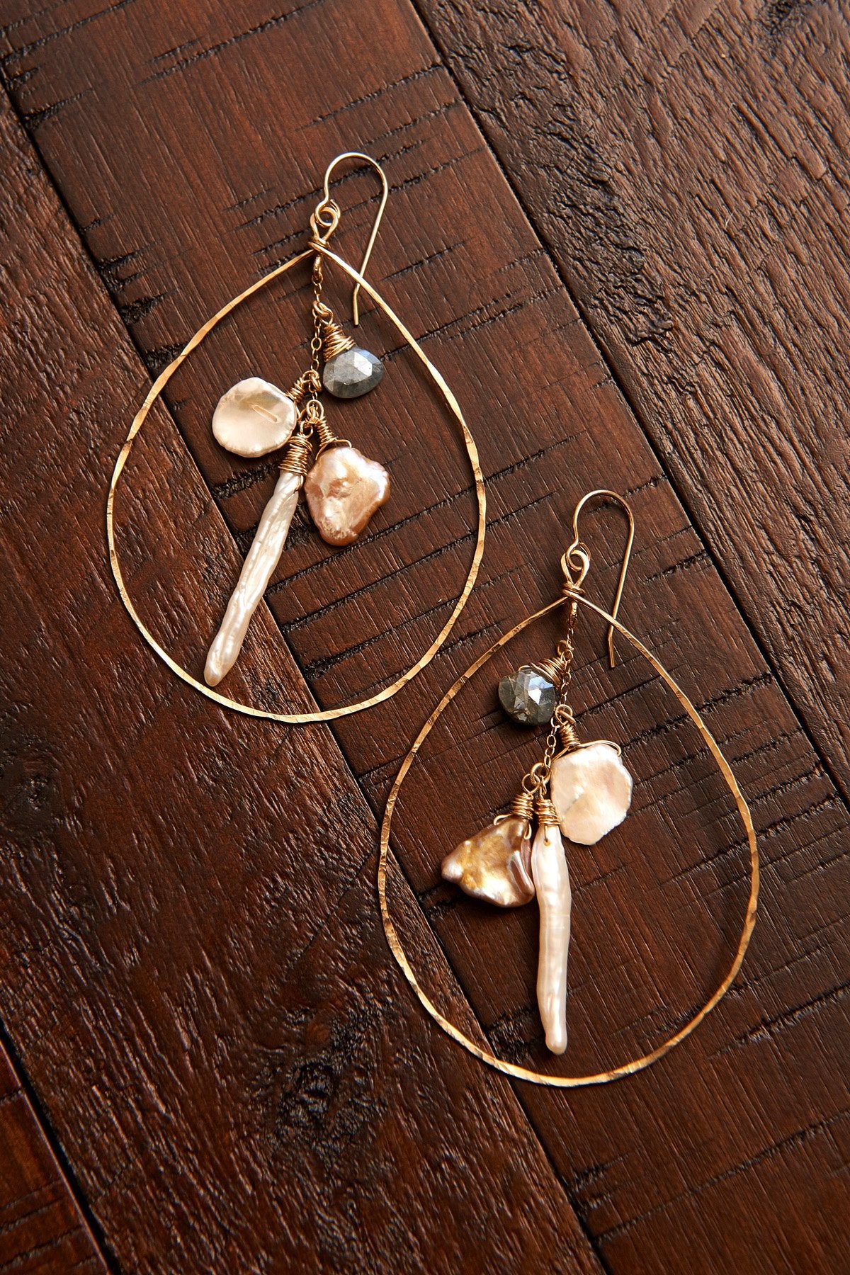 Beach Treasure Hoops