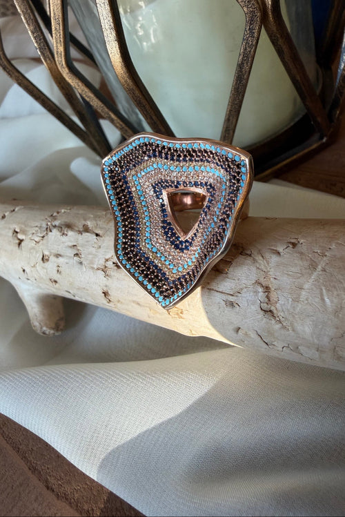 Mille Luci Delta Ring (En Rose)
