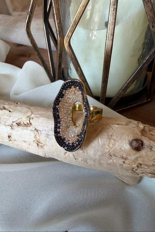Chroma Caviar Ring (Midnight Motif)