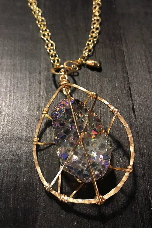 The Original 'Caged Druzy' Necklace