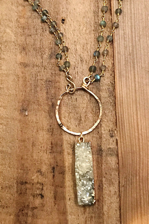 Mystic Shimmer Bar Convertible Necklace