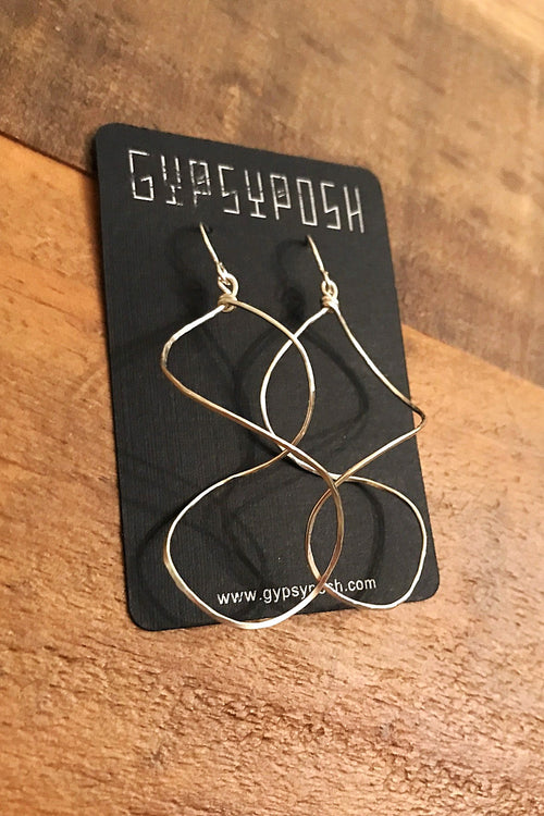 Silver Helix Hoops (Small)